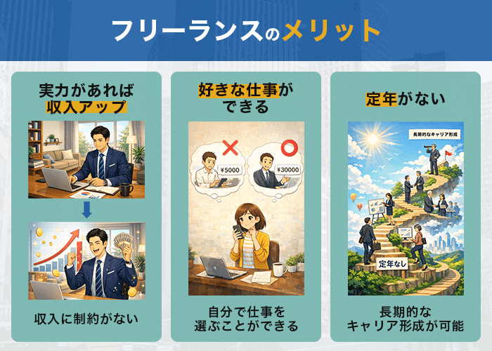 フリーランスのメリット