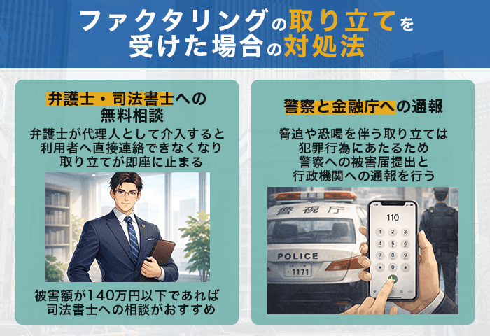 ファクタリングの取り立てを受けた場合の対処法