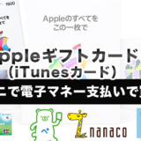 Appleギフトカード（iTunesカード）はコンビニで電子マネー支払いで買える？