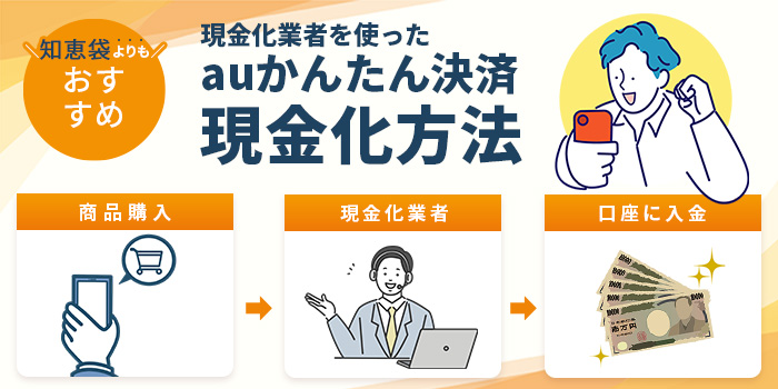 知恵袋よりもおすすめ!現金化業者を使ったauかんたん決済現金化方法