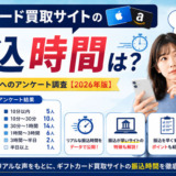 ギフトカード買取サイトの振込時間は?アンケート調査