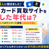ギフトカード買取サイトを利用した年代アンケート調査