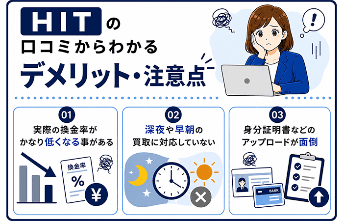 HITの口コミから分かるデメリット・注意点