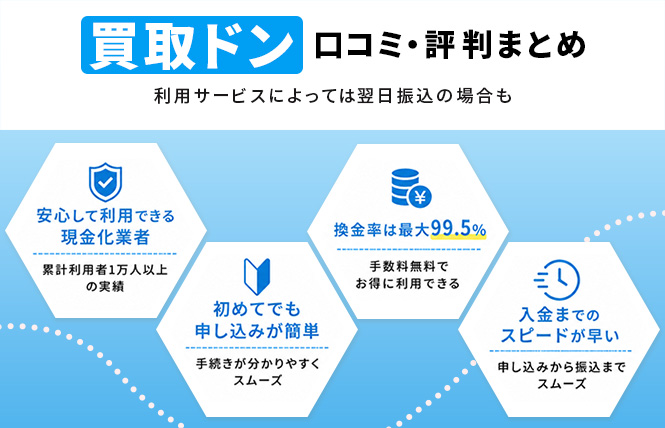 買取ドン口コミ・評判まとめ