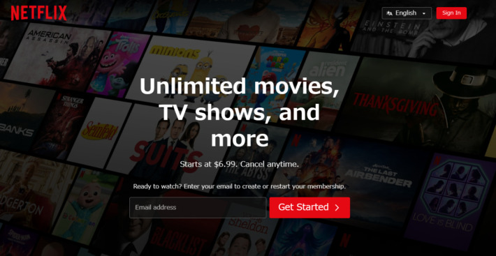 auかんたん決済が使える動画配信サービス「Netflix」