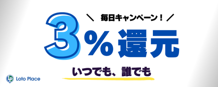 全ユーザーがポイント還元率3％