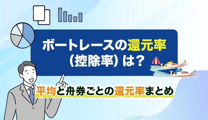ボートレースの還元率（控除率）は？平均と舟券ごとの還元率まとめ