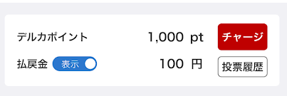 的中すると「払戻金」になる
