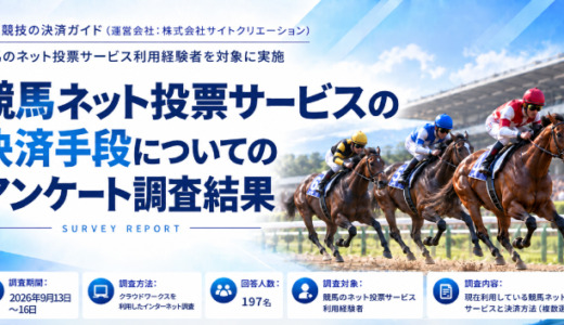 競馬ネット投票サービスの決済手段についてのアンケート調査結果