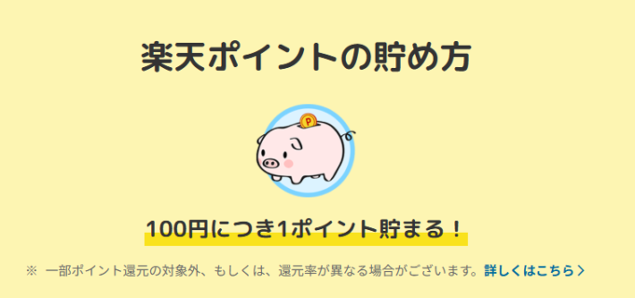 楽天カードのポイント還元率は1%