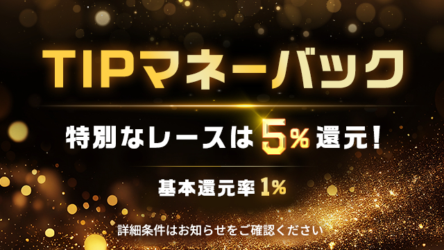 決勝レースはポイント還元率が5%になる