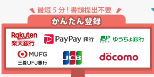 PayPay銀行の口座がある場合、本人確認なしで会員登録できる