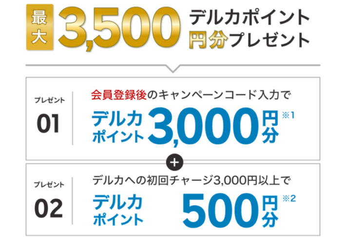 Kドリームスの3,500円キャンペーン