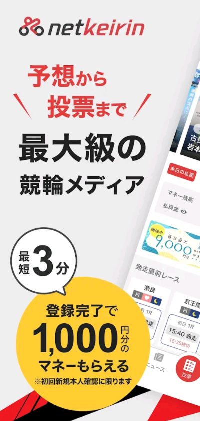 netkeirinの新規登録キャンペーン