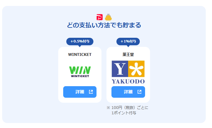 ウィンチケットはPayPayポイントアップ店