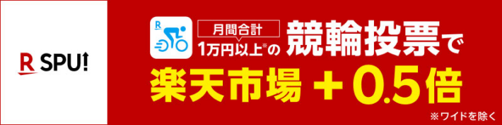 楽天市場での楽天ポイント還元率が0.5%アップする特典