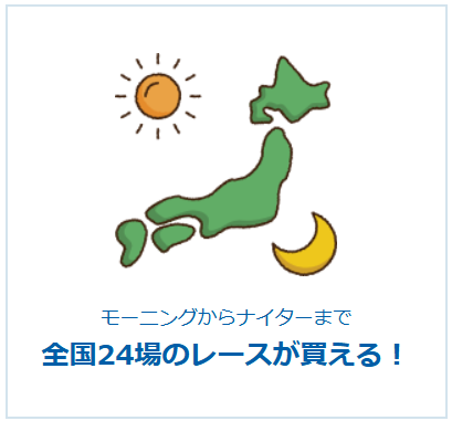 全国24場のレースが買える