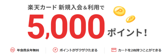 クレジットカードを発行すると大きなポイントをもらえる