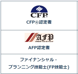 CFP認定者、AFP認定者、ファイナンシャル・プランニング技能士（FP技能士）