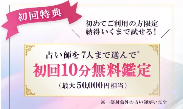 電話占いシエロの初回登録特典
