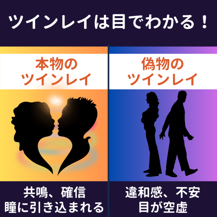 ツインレイは目でわかる！本物のツインレイは、共鳴、確信し、瞳に引き込まれる。偽物のツインレイは、違和感、不安があり目が空虚
