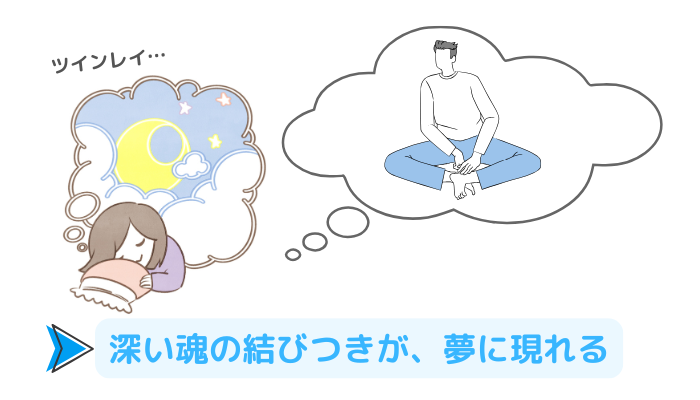 ツインレイは深い魂の結びつきがあるため、夢に現れる